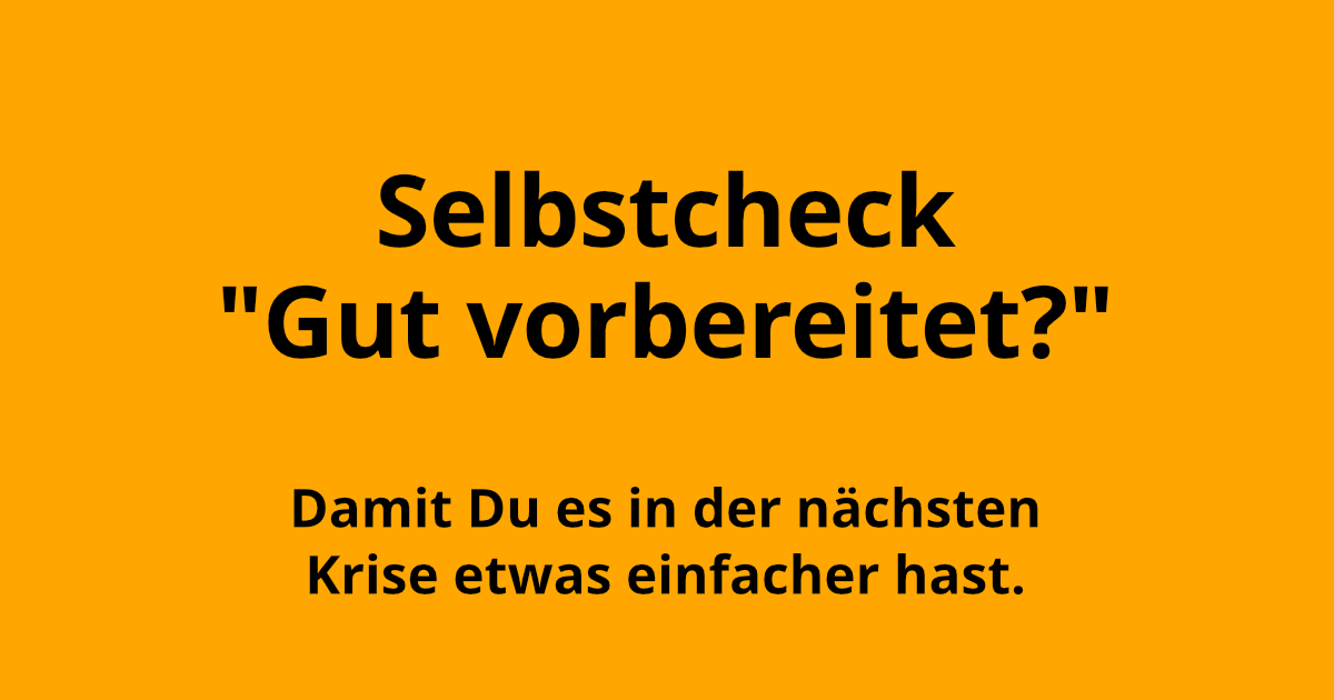 Gut geplant, ist halb gewonnen